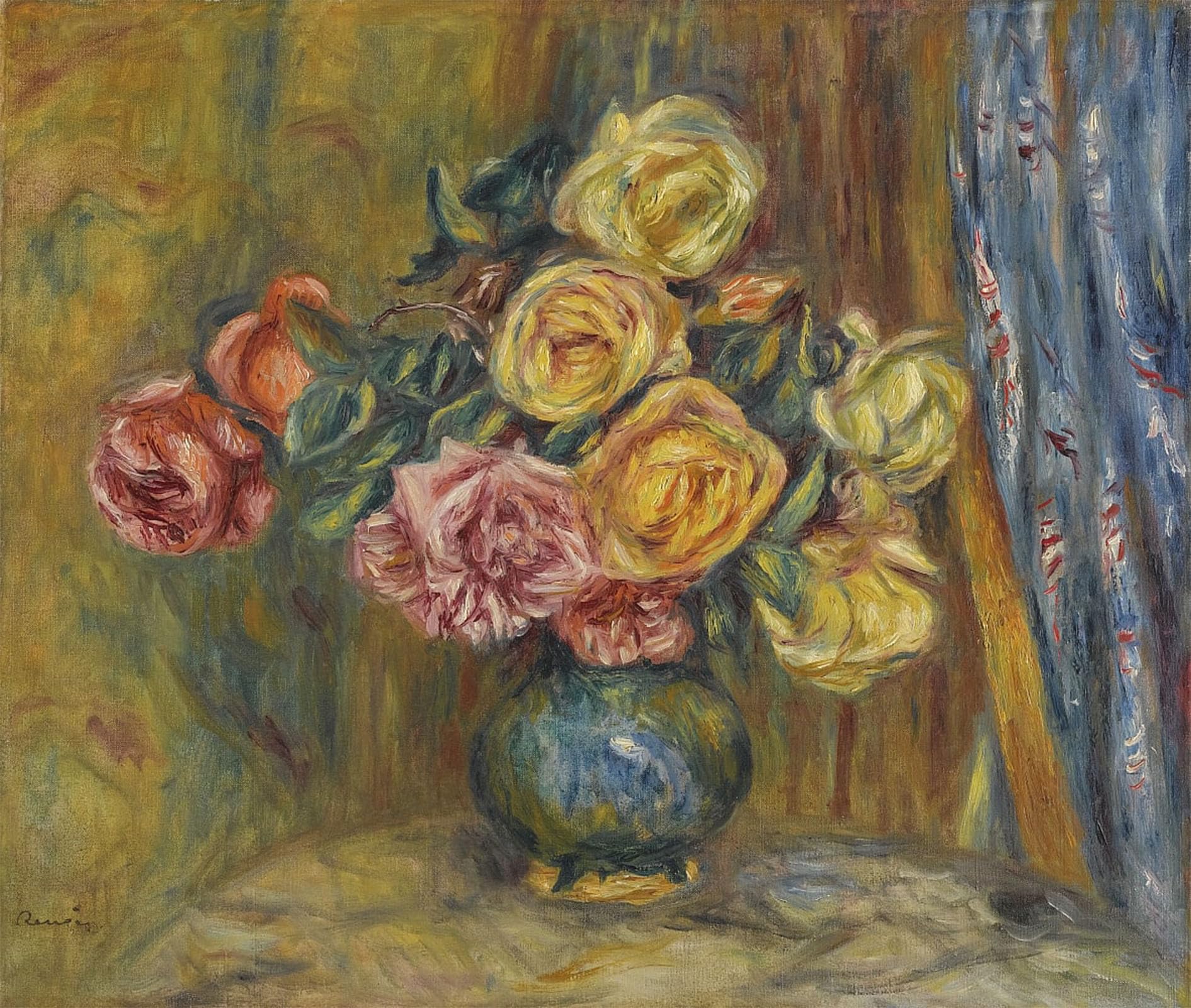 POSTERIIk Vintage Art Print Images Pictures Print Unbekanntes Bild by Pierre Auguste Renoir Modern Colour Posters for Office Home Decor 60x90cm