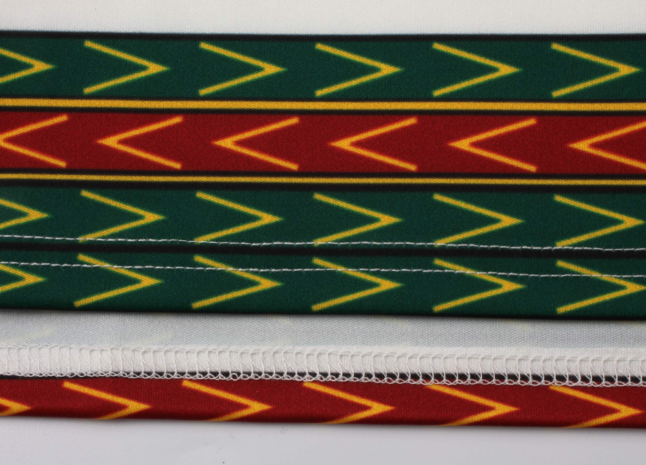 Abito da donna aderente Dashiki africano midi bohémien vintage con tasca