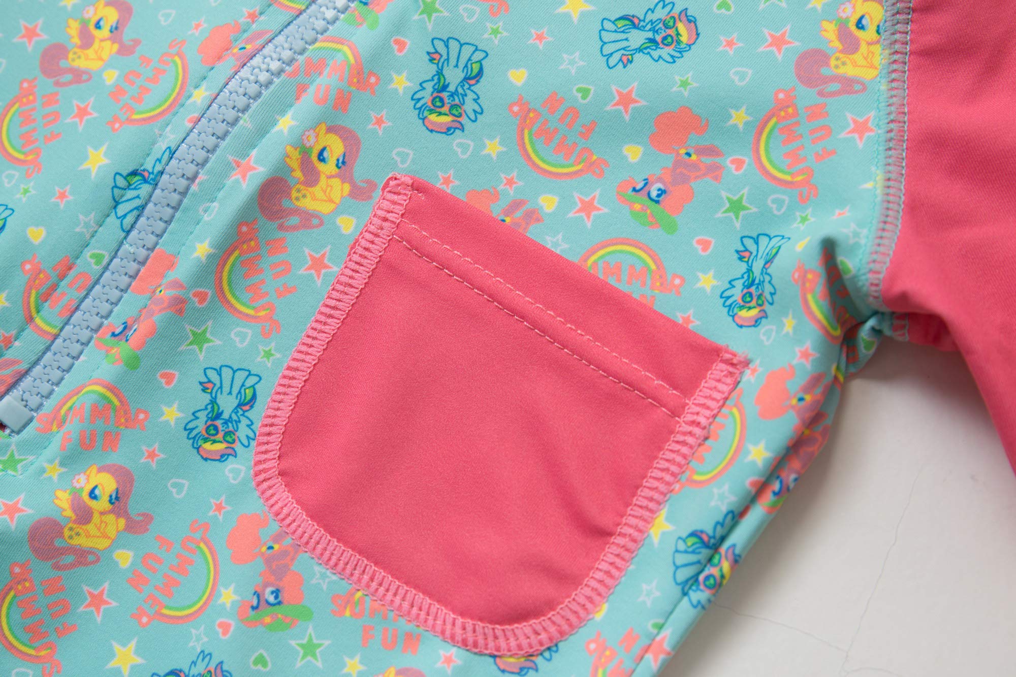 BONVERANO Bébé Maillot de Bain Une pièce à Manches Longues pour bébés Filles Protection UV 50+ One Zip