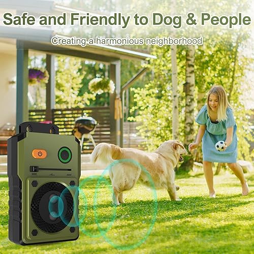 Miniatura 4 de WLCelite Dispositivos antiladridos, dispositivos de disuasión sónico de 50 pies con 3 modos, dispositivo de control de ladridos de perro seguro y