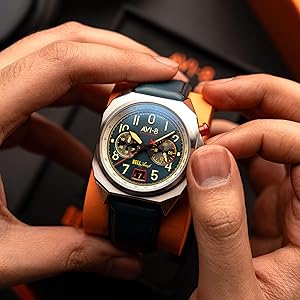 Amazon.com: AVI-8 Men's 41mm Bell X-1 Machbuster Chronograph