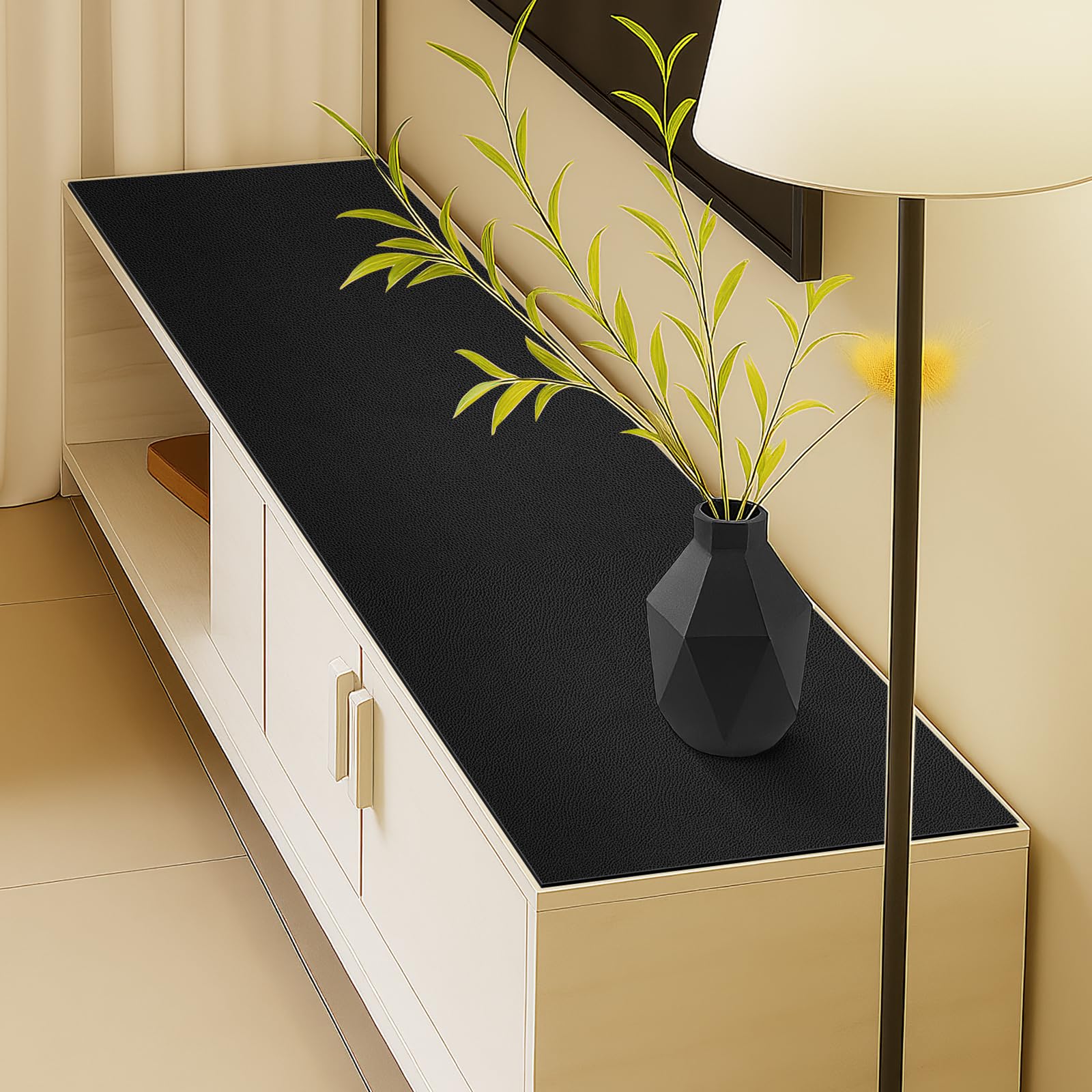 Warmstar Copertura per tavolo in pelle 61 x 183 cm, spessore 1,8 mm, impermeabile, antiscivolo, per cucina, cassettiera, scrivania da gioco, tavolo da pranzo