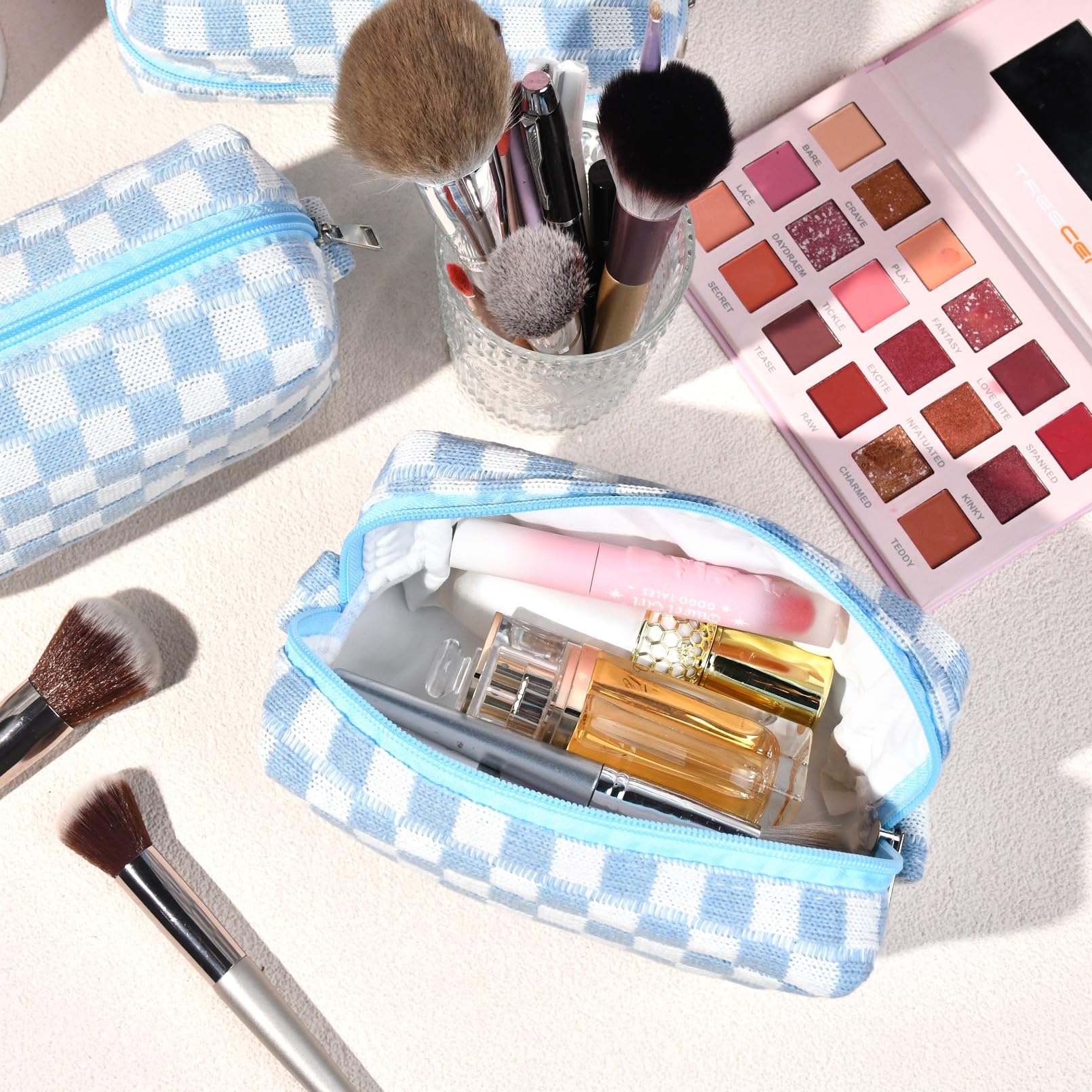 SOIDRAM Makeup Bag Cosmetic Pouch with Zipper