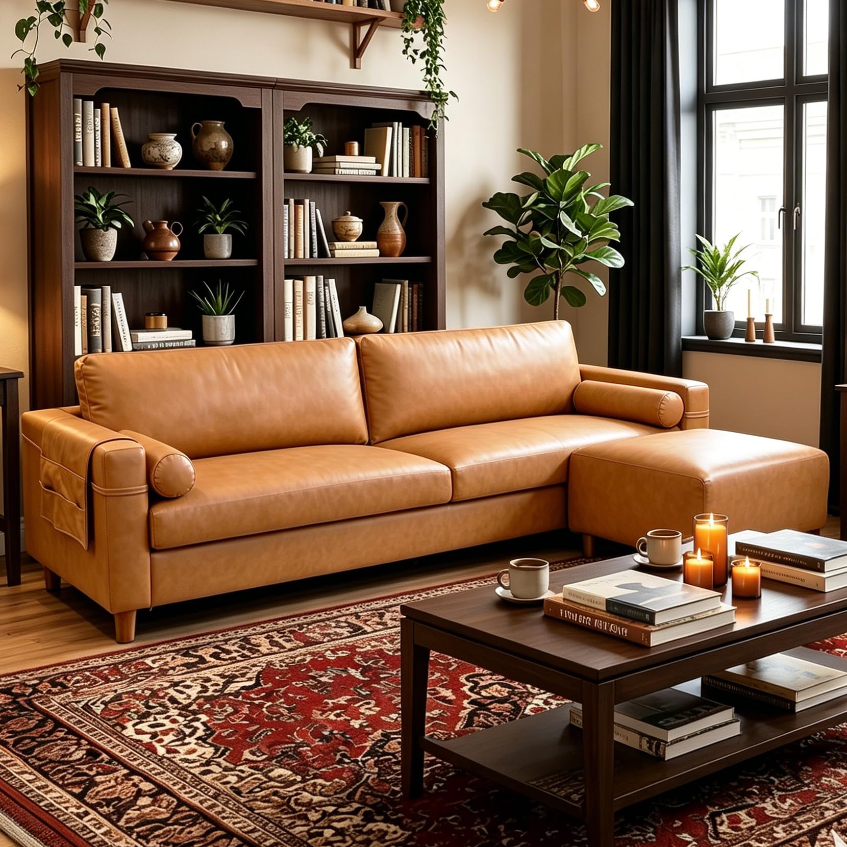 Vesgantti 100 Faux Leather Sofa