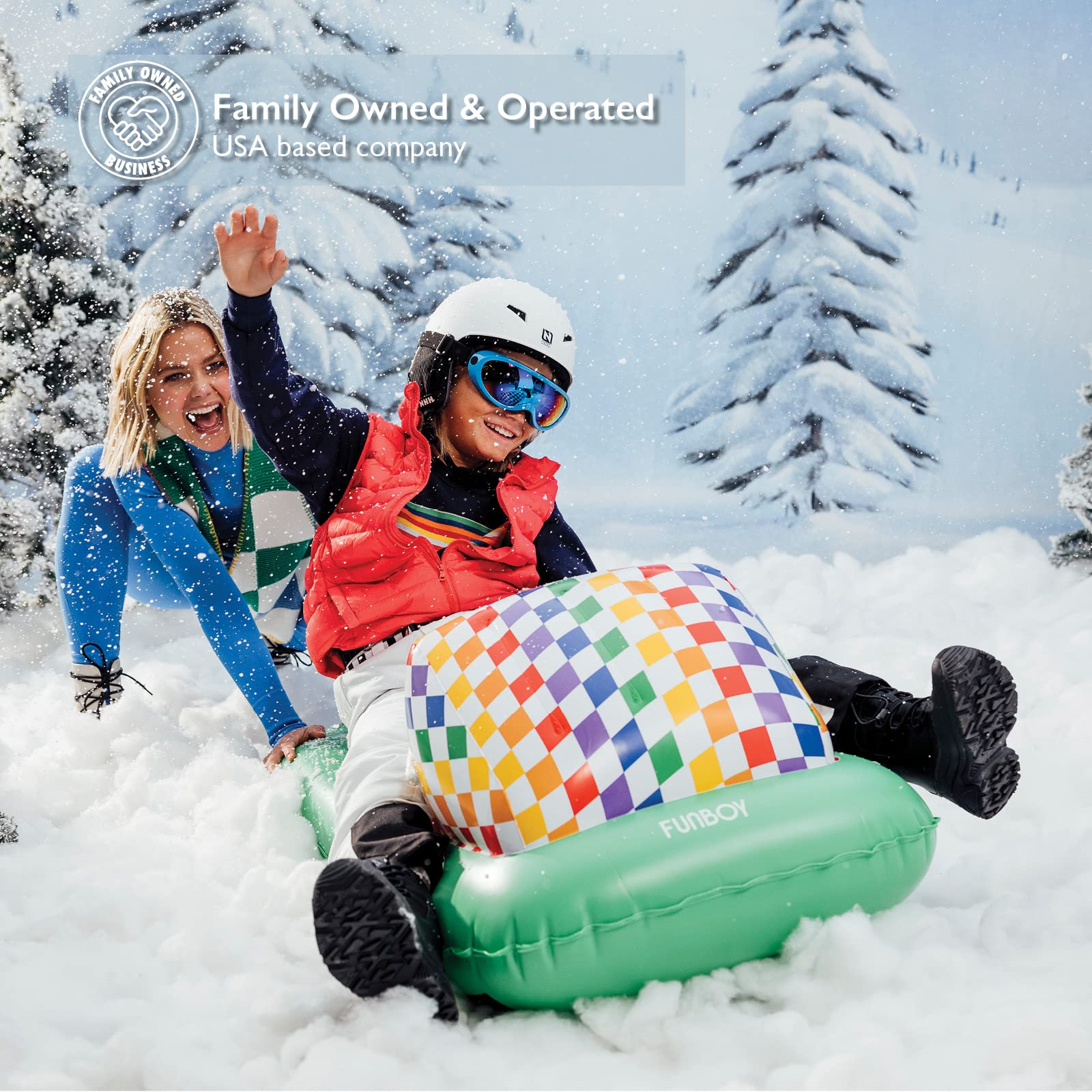 Snapklik.com : FUNBOY Inflatable Skimobile - Two Person Capacity Winter ...