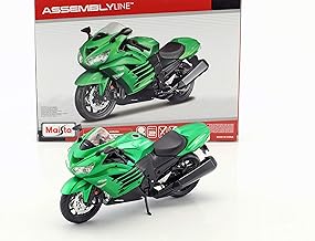 Maisto Kawasaki Ninja ZX-14R Building kit Green 1:12
