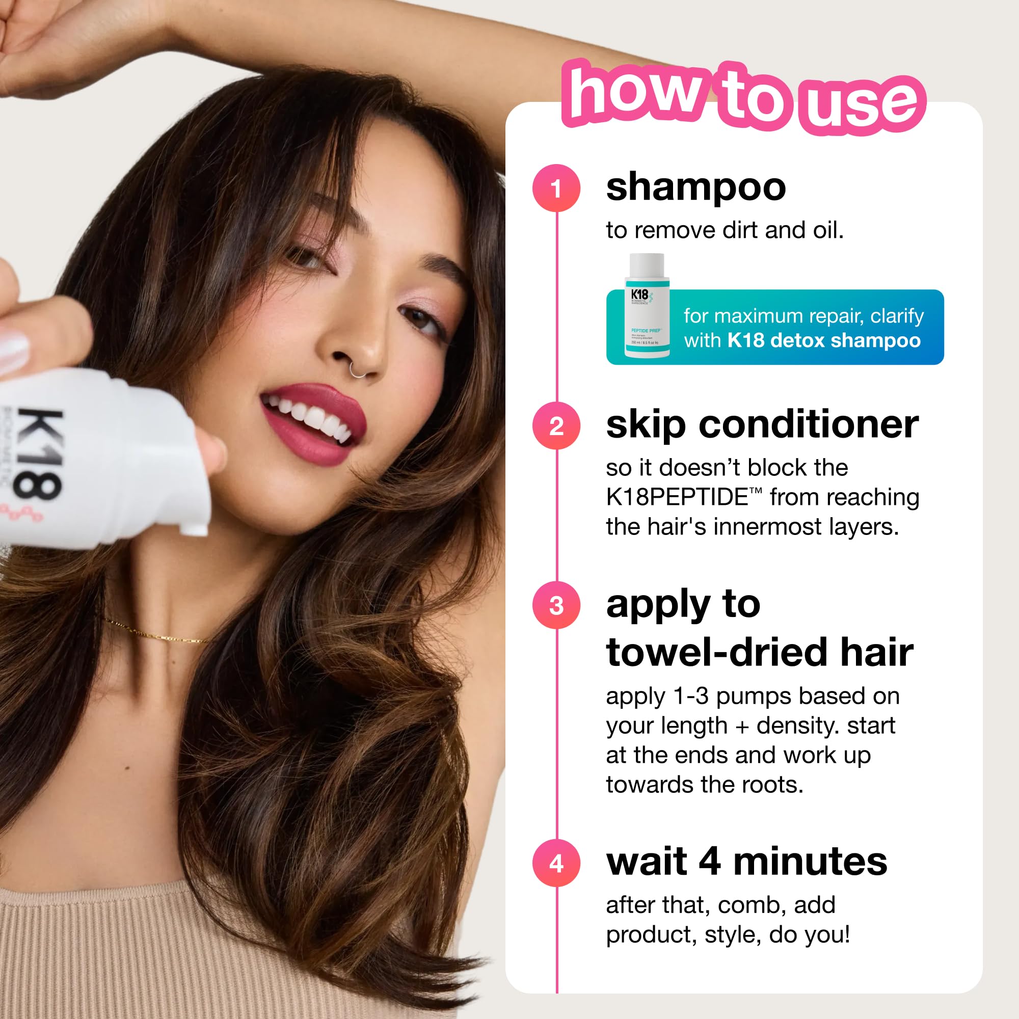 Amazon | K18 ヘアマスク 洗い流さない 15ml Leave-in molecular