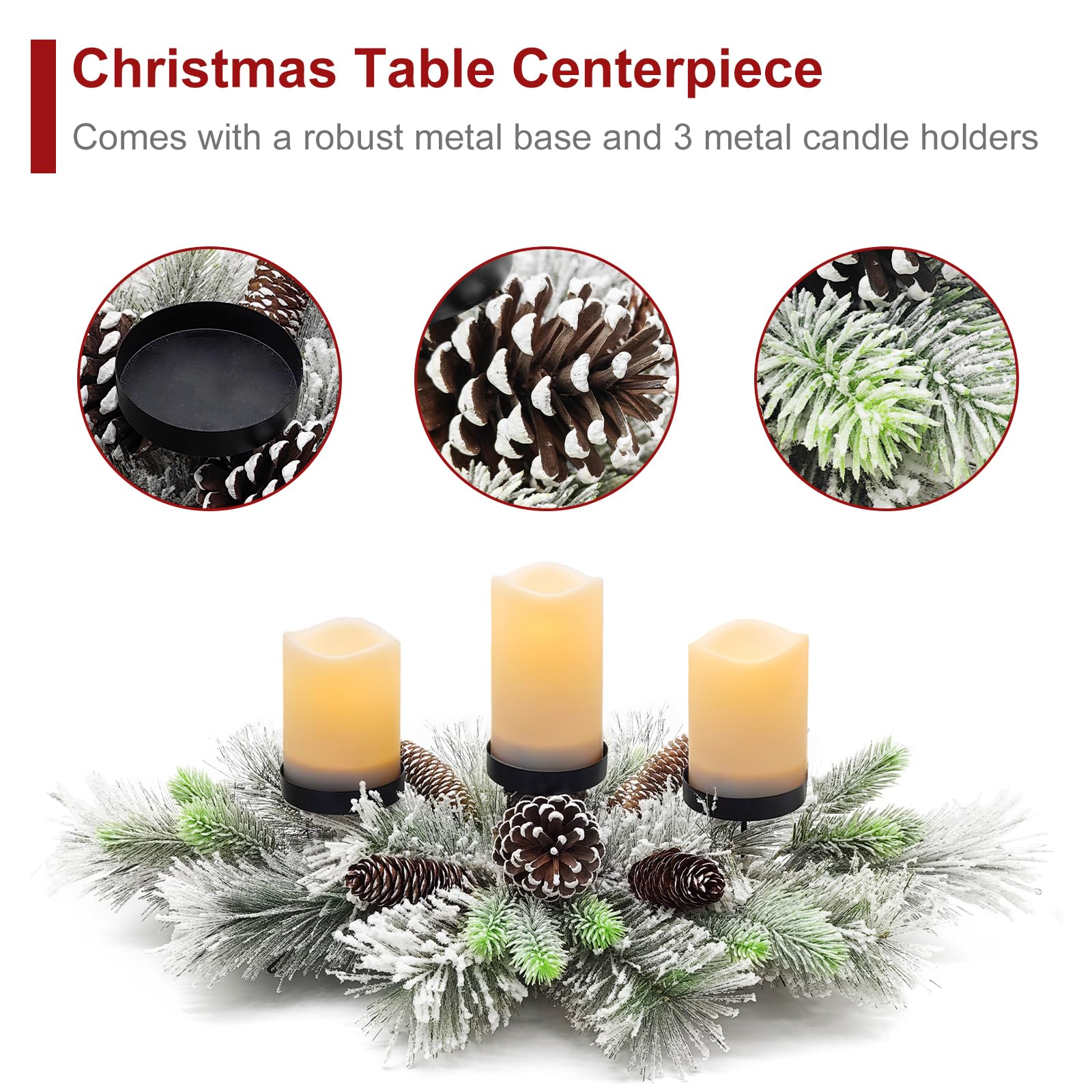 Snapklik.com : Christmas Centerpiece Table Decorations, Handcrafted