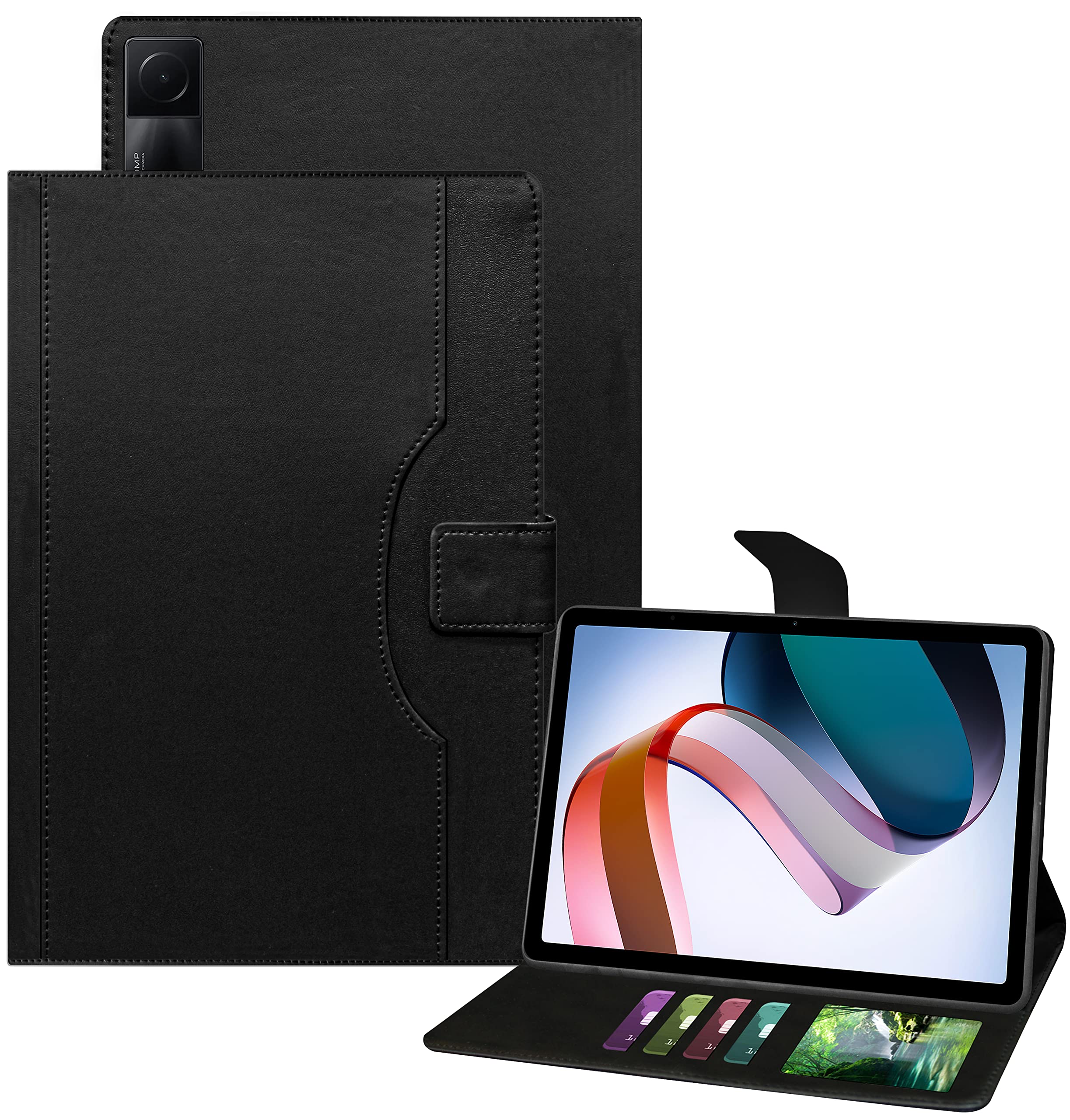 TGK Multi-Angle with Viewing Stand Leather Flip Case Cover for Redmi Pad 10.61 inch Tablet (Black) (B0BJKCMP3K) Amazon Price History, Amazon Price Tracker