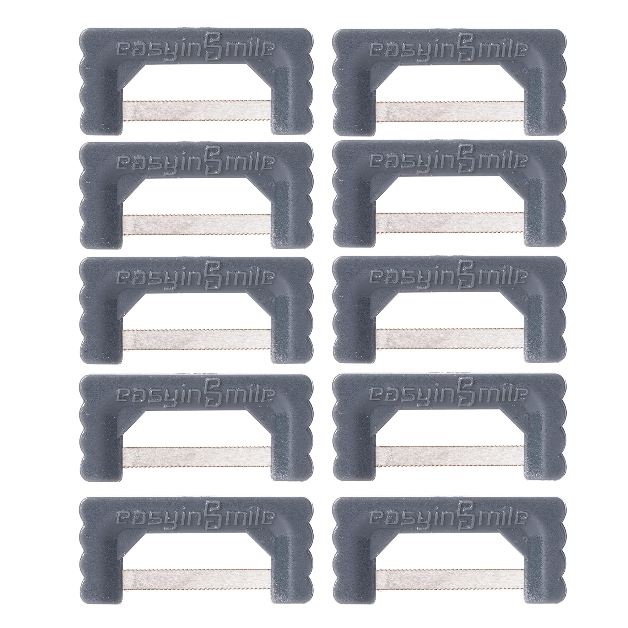 Dental IPR Strip System Orthodontic Adjacent Surface Unglazing Strip Aesthetic Repair System Strip Pack of 10 (Gray)