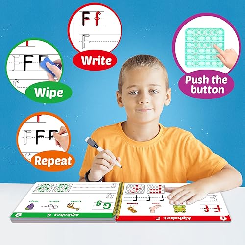 Miniatura 3 de Aizweb Práctica de escritura a mano para niños, aprender a escribir, actividades de aprendizaje preescolar preescolar de jardín de infantes, libro