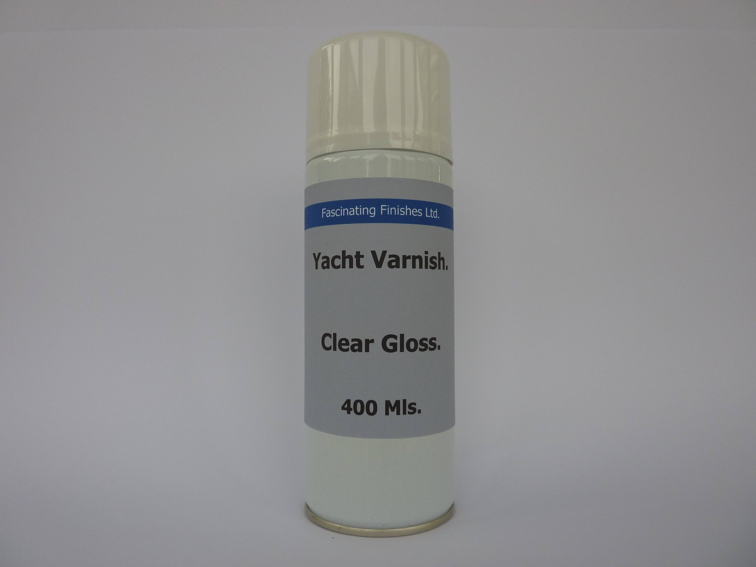 1 x 400ml Aerosol Clear Gloss Yacht Varnish Exterior Wood
