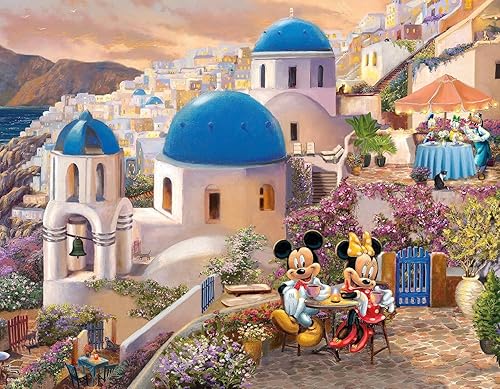 Miniatura 5 de Ceaco - Paquete múltiple 4 en 1 - Thomas Kinkade - Disney - Mickey y Minnie - (4) rompecabezas de 500 piezas