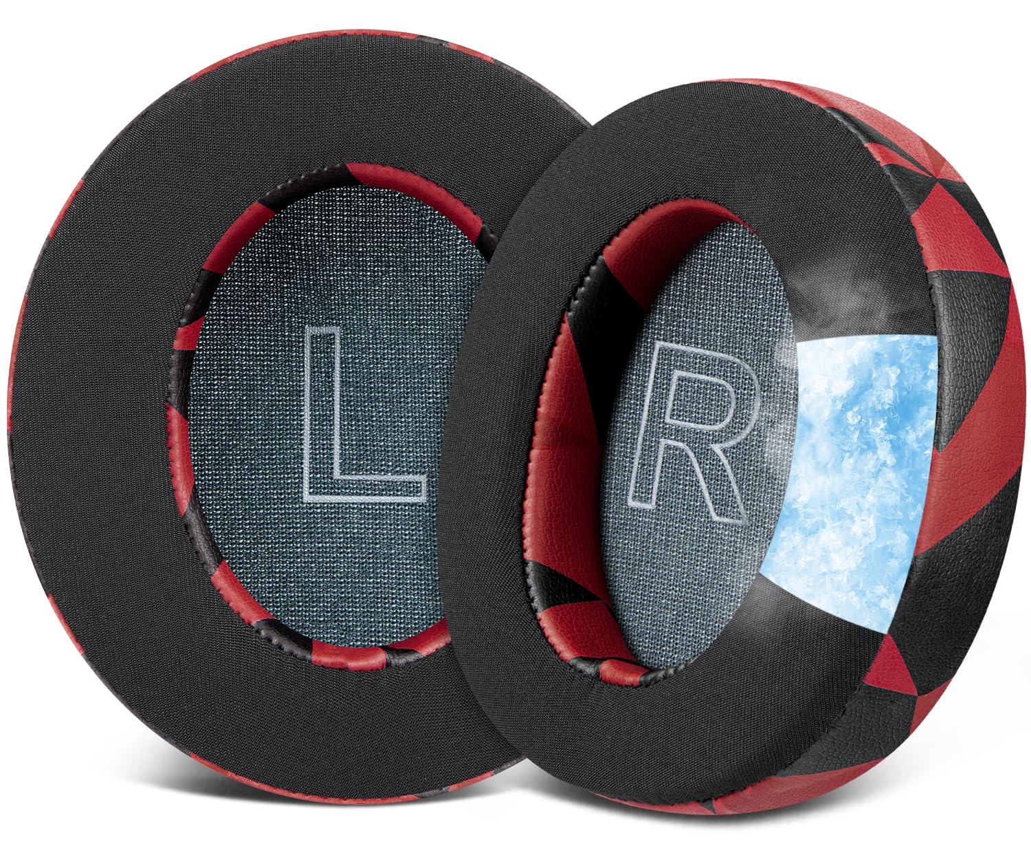 SOULWIT Cooling Gel Earpads Replacement for Anker Soundcore Life Q30/Q35 Headphones, Ear Pads Cushions with Ice Silk Fabric, High-Density Noise