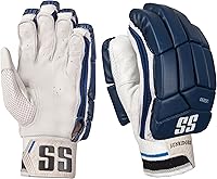 SS Legend Limited Edition Men's Right-Handed Batting Gloves - Premium Leather, Superior Protection (Blue, Red, Black, White, Green)