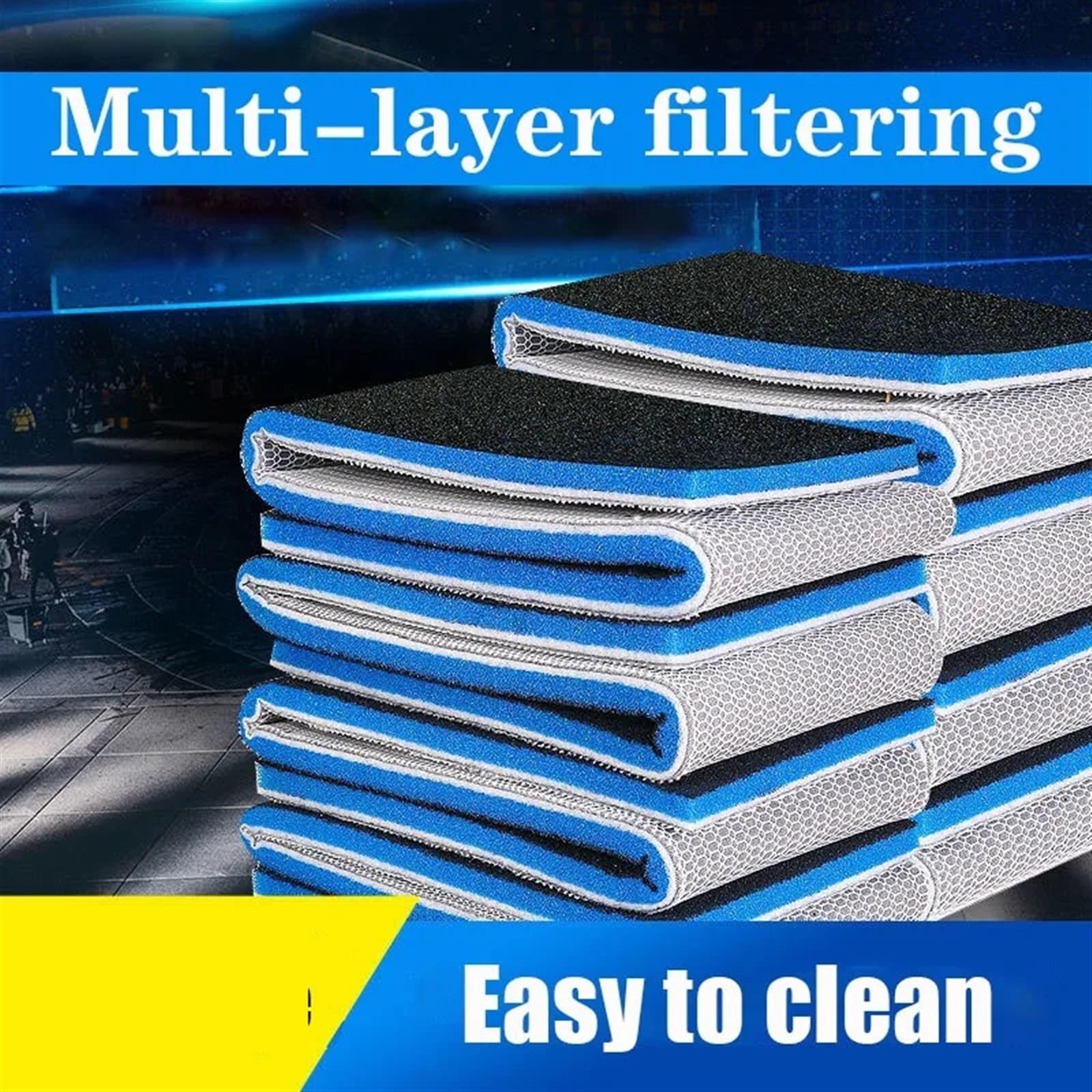 Medios filtrantes for acuarios Esponja filtrante for pecera Algodón filtrante for Bote Filtro for Estanque Skimmer Accesorios for acuarios(100x40cm)