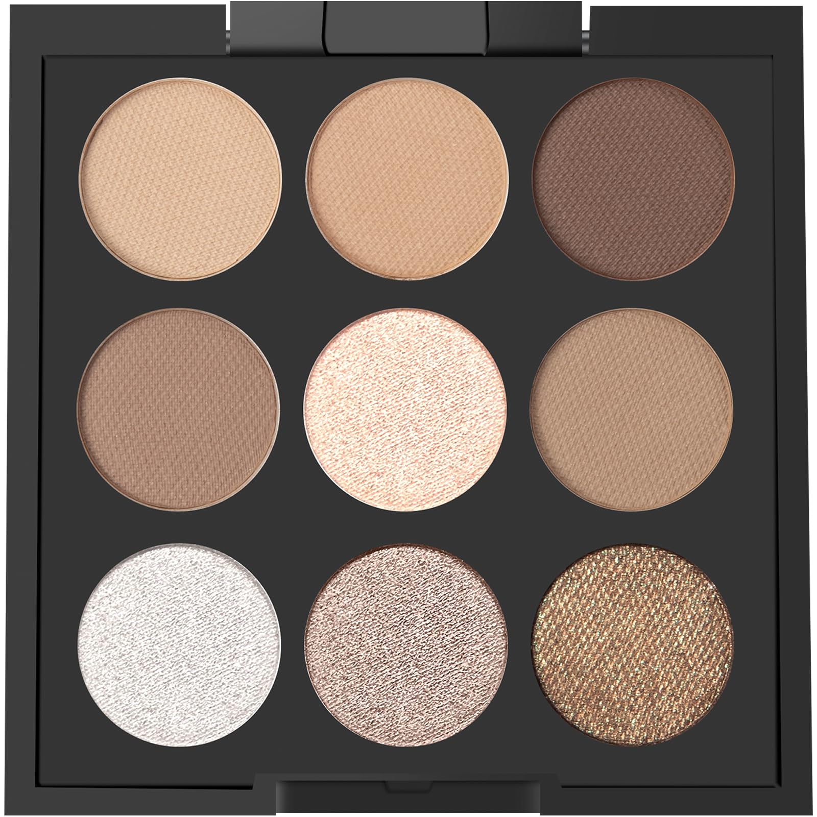 Océane Neutral Eyeshadow Palette 9 Colors Cool Silver Rose Golden