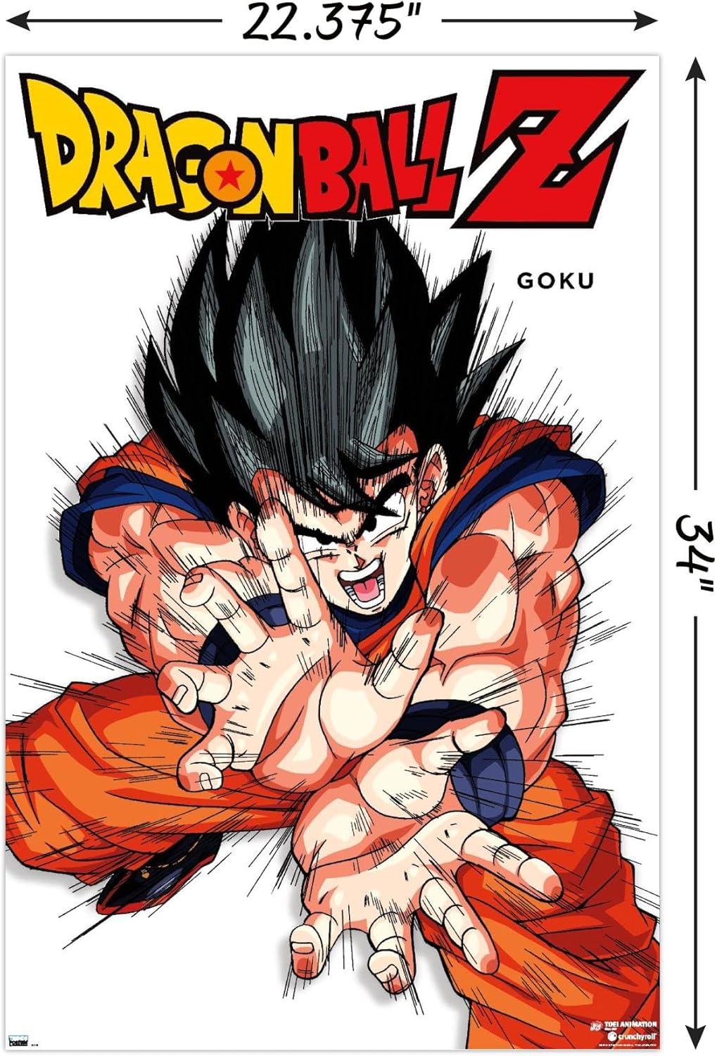 Dragon Ball Z - Goku Feature Series Wall Poster, 34L" x 22.4W", Unframed Version - Image 3