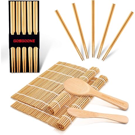 Essential 9PCS Sushi Making Kit for Beginners - Craft Authentic Sushi at Home