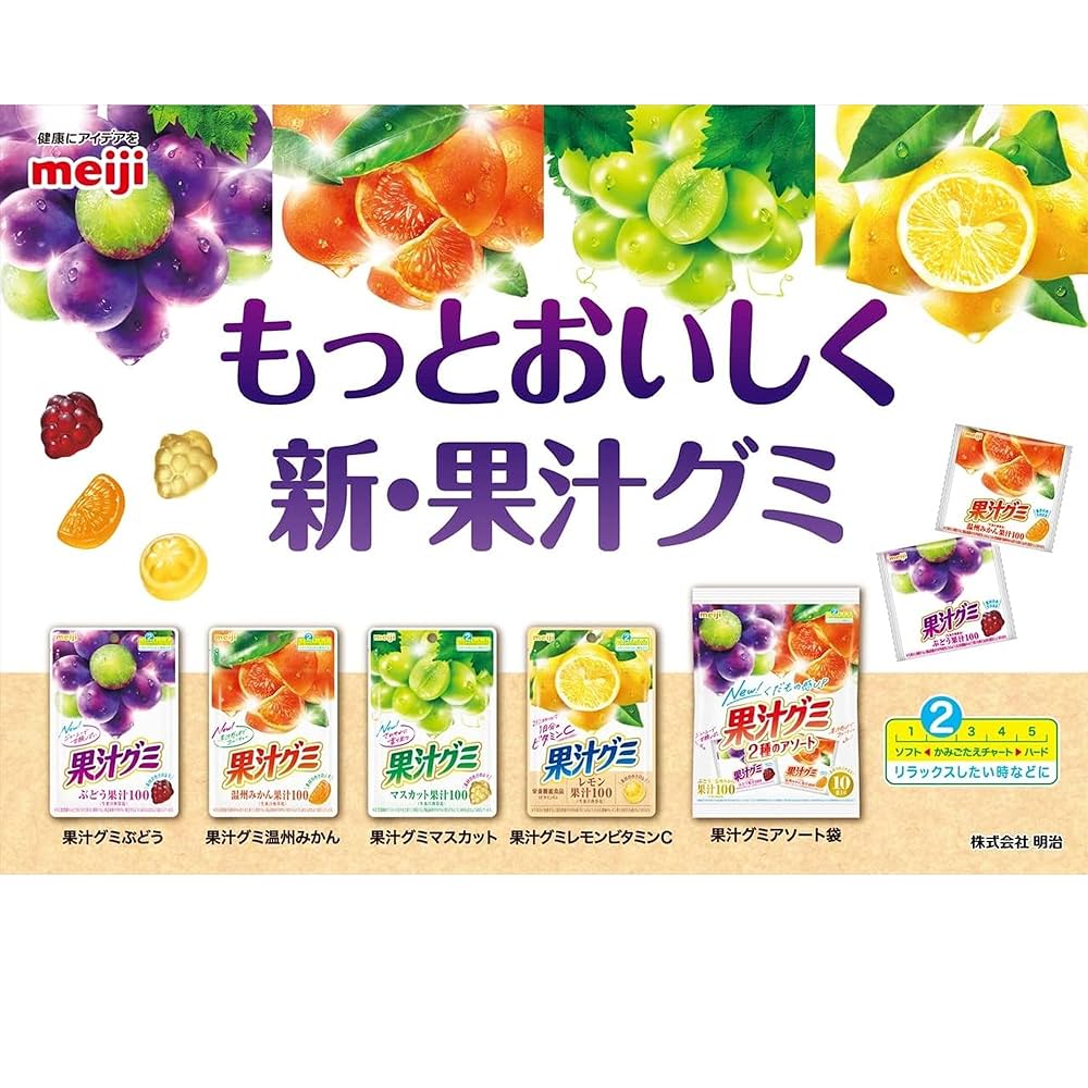 果物 Amazon | 明治 果汁グミいちご 54g 1.0 個 | 明治 | グミ 通販