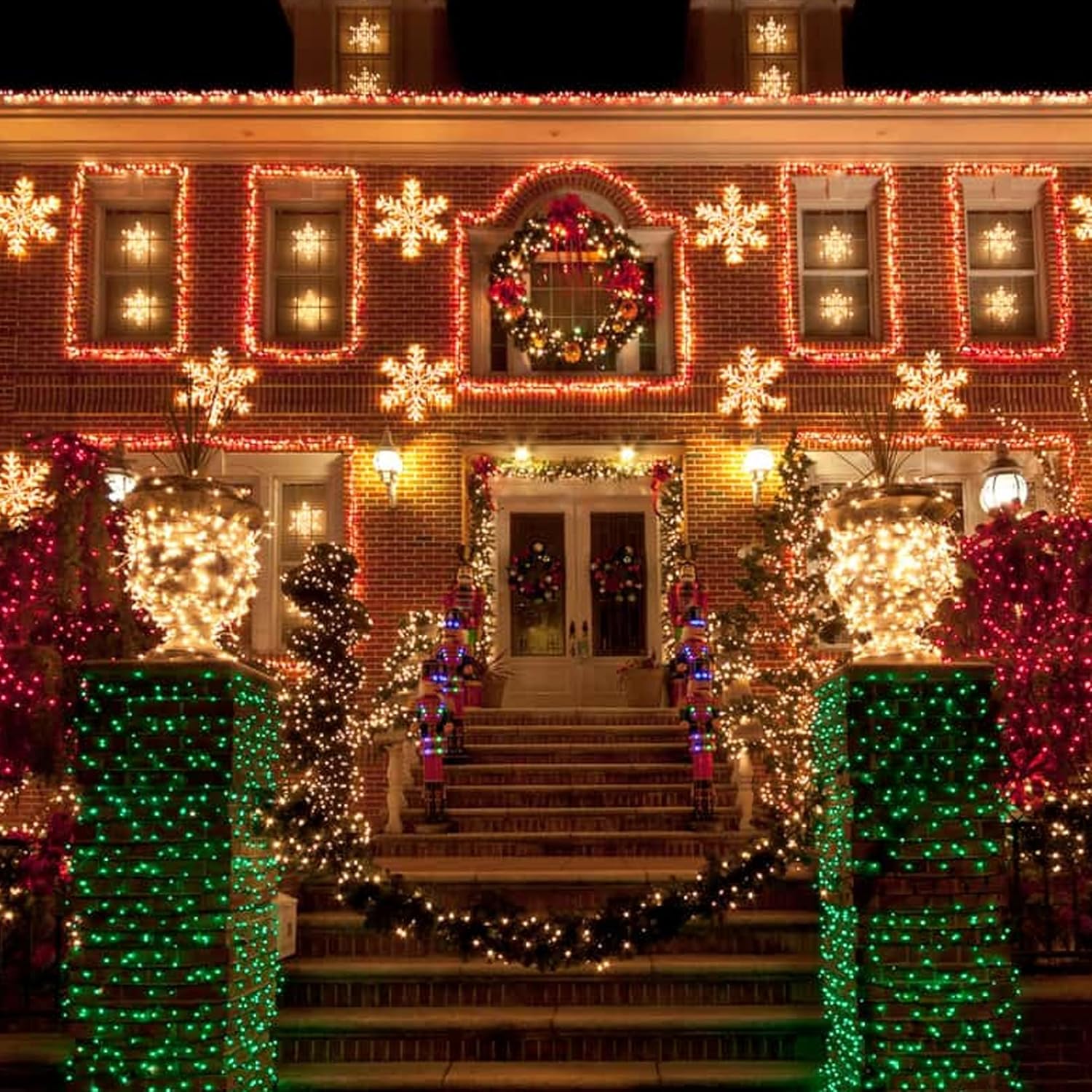 TW SHINE Christmas String Lights, 20FT 100 Count Incandescent White Wire Christmas Mini Lights, Waterproof Xmas String Lights for Outdoor Indoor Home Party Yard Decorations, Red - Image 7