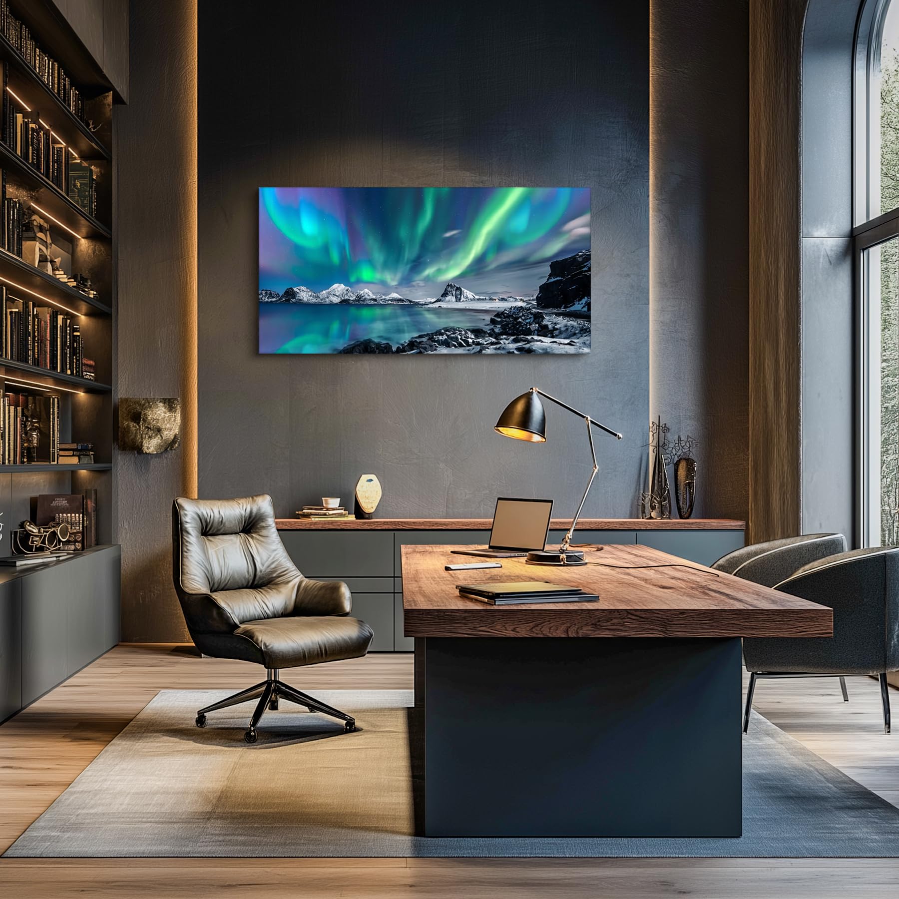 hyidecorart Paisaje Moderno Cuadros Decoracion Salon Dormitorios 50x100 cm | Diseños Exquisitos, Impresión HD, Fácil de Colgar, Tejido de Lienzo, Instalación Rápida, Para Muchas Habitaciones, Regalo