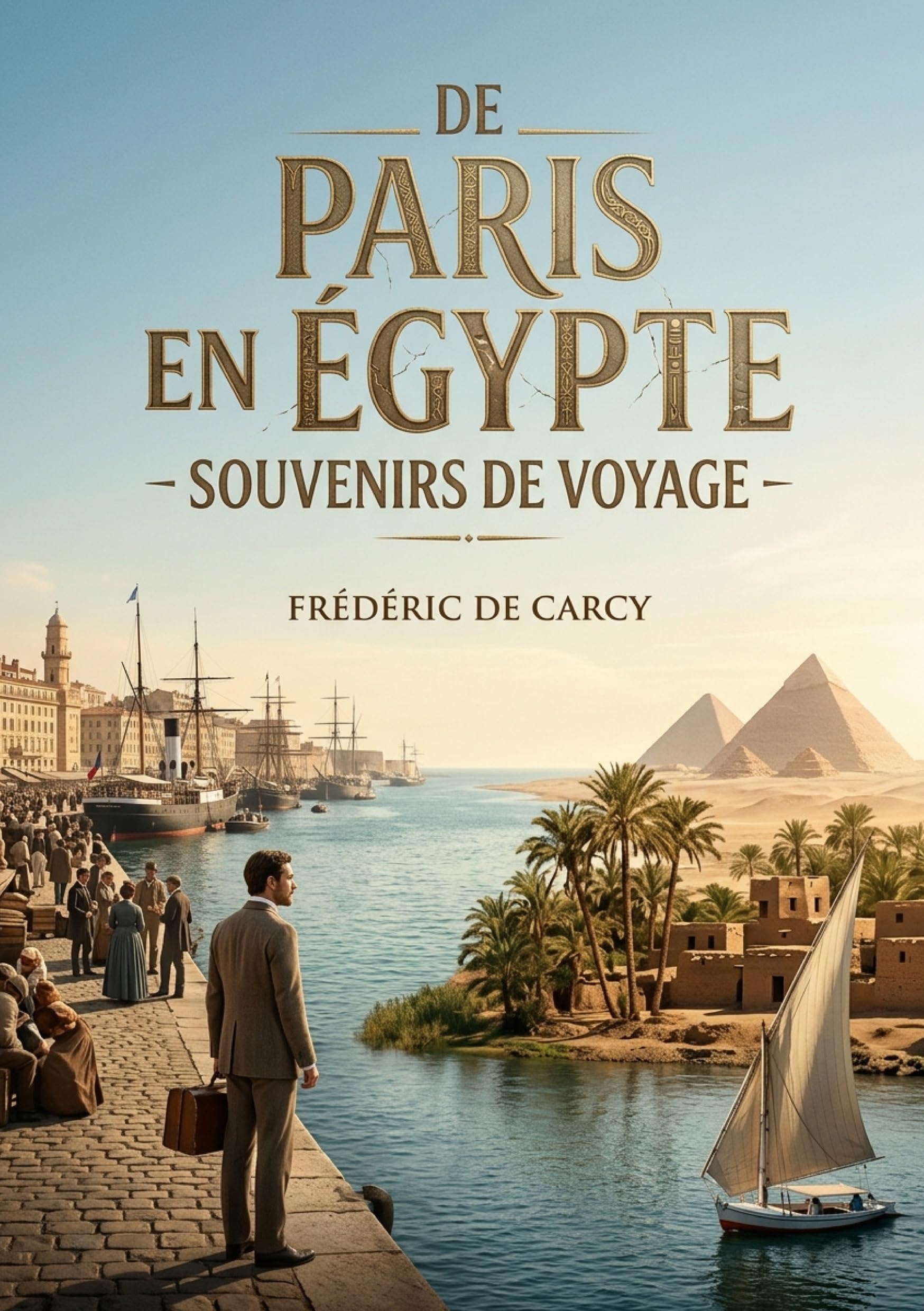 De Paris en Égypte - Souvenirs de voyage: Les souvenirs de voyage d'un écrivain français en Égypte au XIXe siècle, offrant un aperçu des paysages, des coutumes et des infrastructures de l'époque.