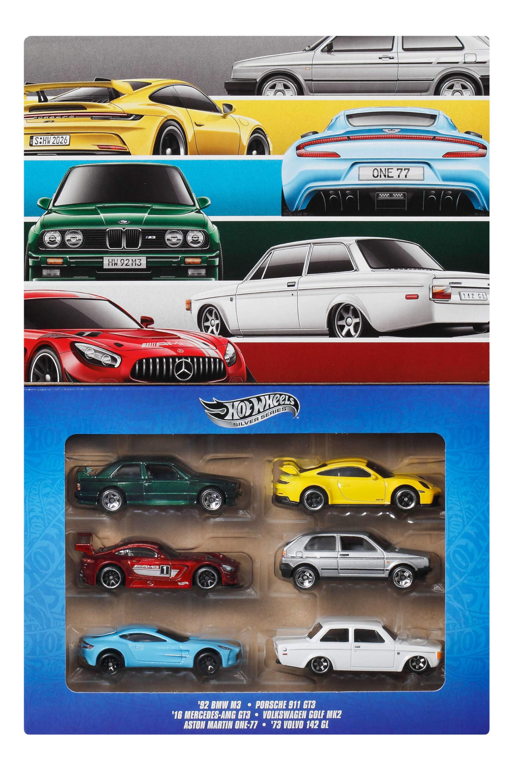 Amazon.com: Hot Wheels 1:64 Scale Die-Cast Toy Cars, Set of 6 Euro