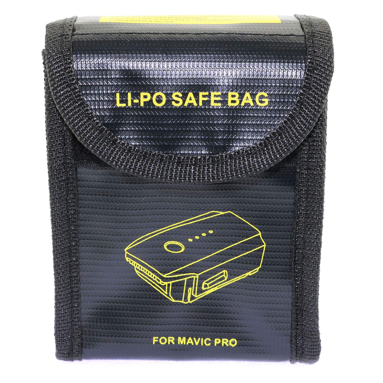 DGZZI 1-Pack Lipo Battery Safe Bag Explosion-Proof Fireproof Case Fiber Storage Box Protector for DJI Mavic Pro Drone Battery