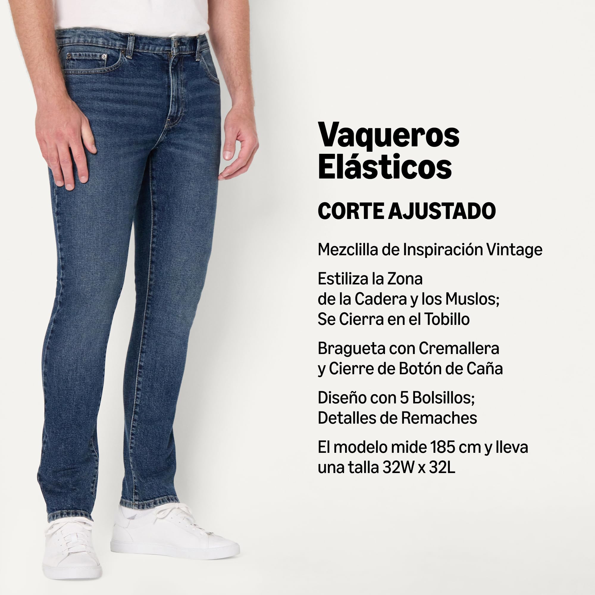 Amazon Essentials Hombre Vaqueros Ajustados