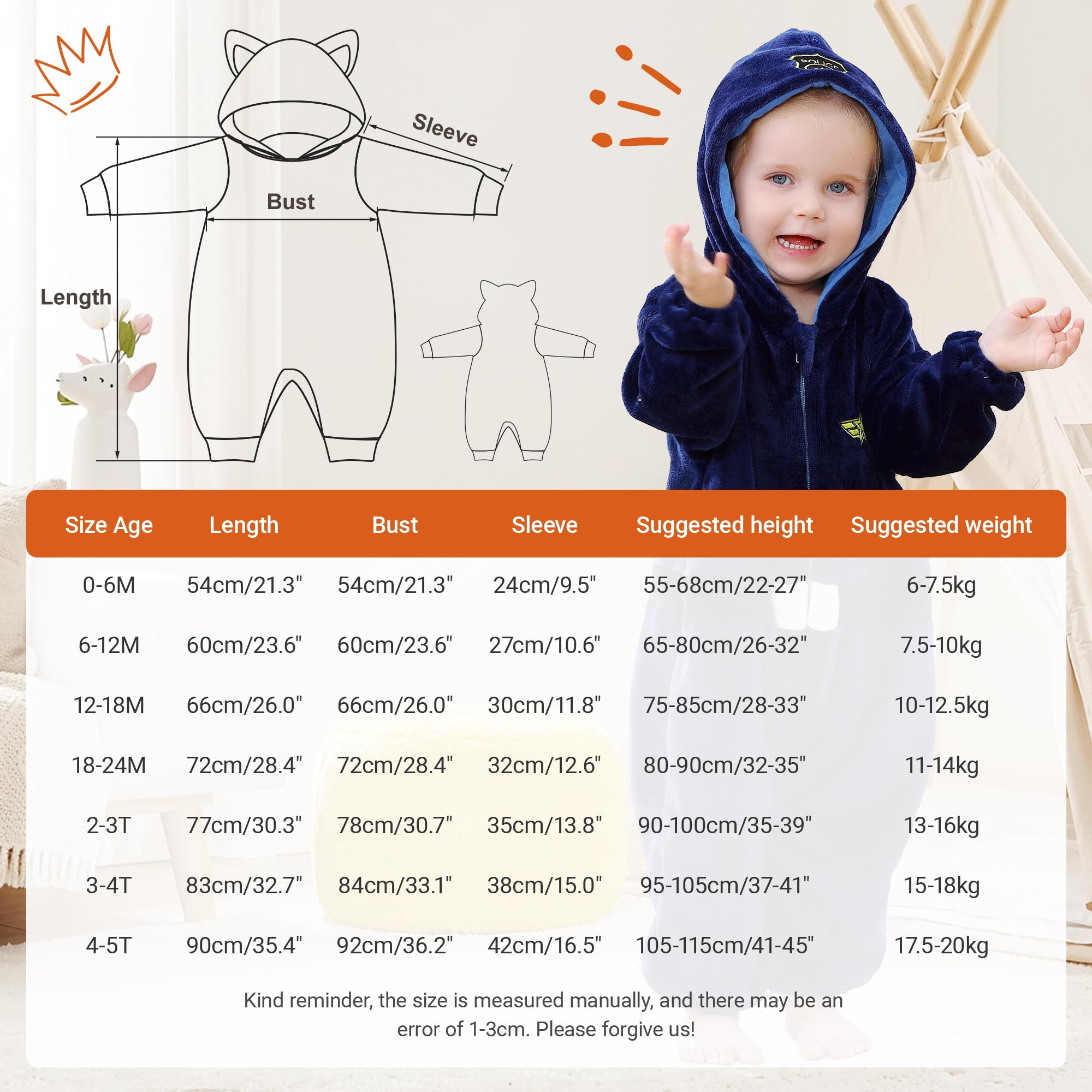 HAHASHOW Costume Carnevale Neonato Vestito Carnevale Neonata 0-5 Anni