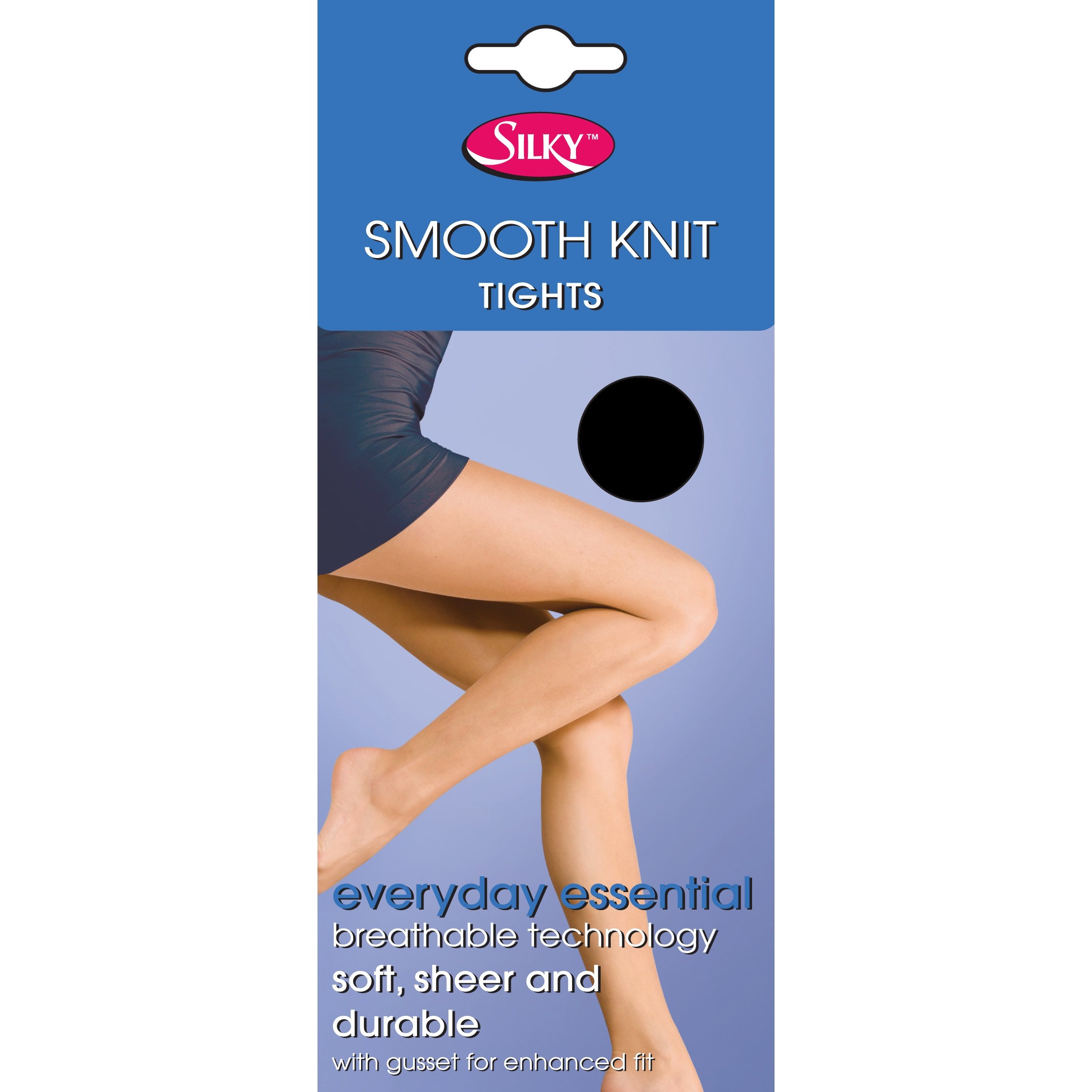 Silky Women's Black / Smooth Knit Tights (1 Pairs) (Medium (36”-42”)) (Black)
