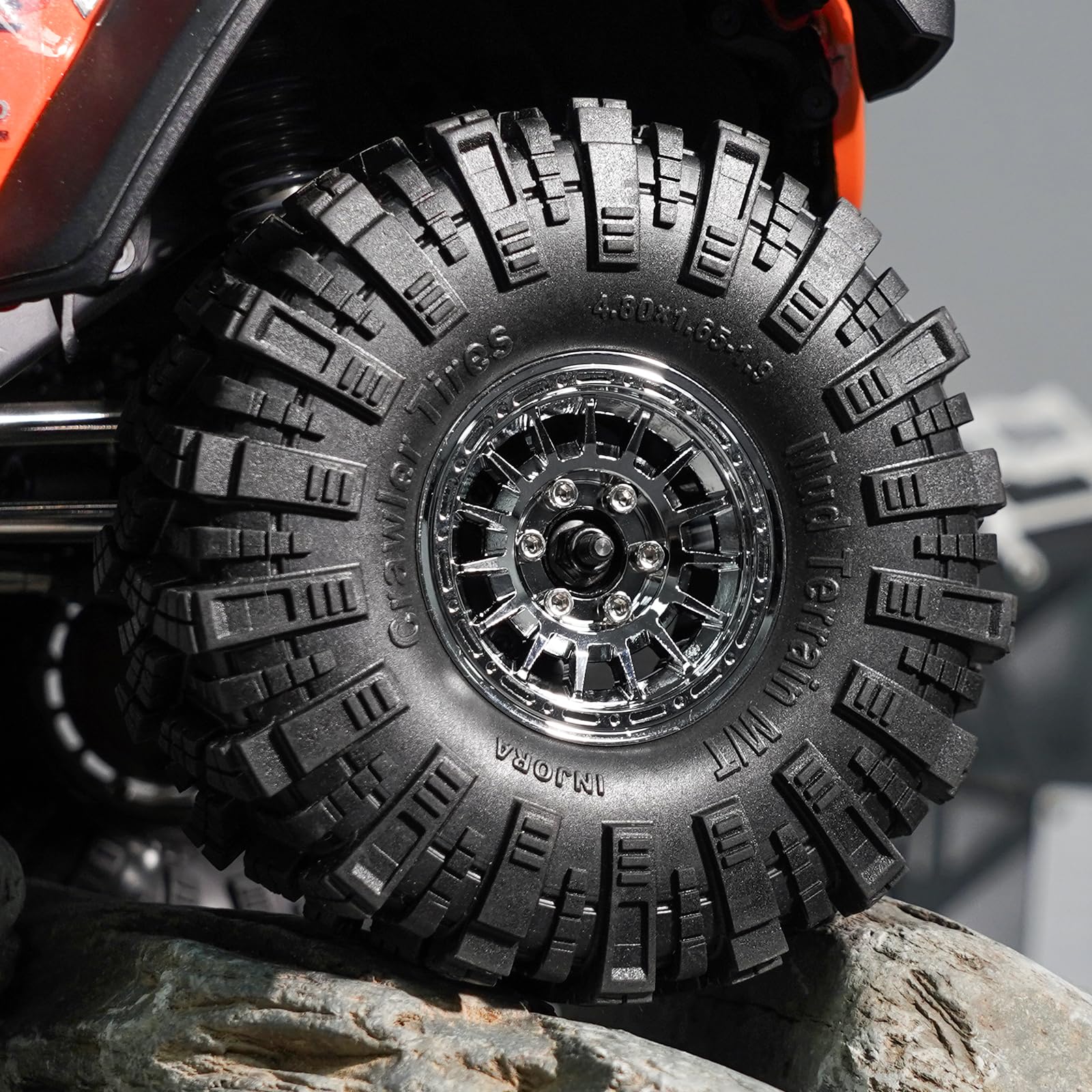 INJORA Llantas 1.9" Multirradio CNC Aluminio para 1/10 SCX10 TX4 RC Crawler