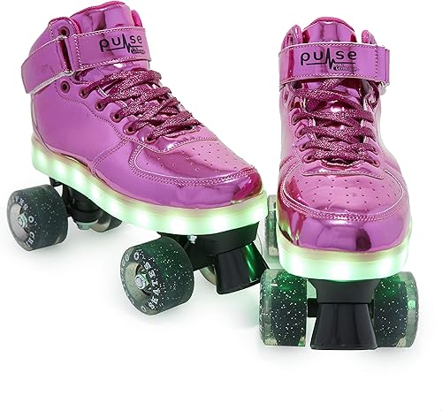 CHICAGO Skates Pulse Light Up - Patines cuádruples para mujer, tallas para adultos, rosa, 4 (CRS710-04)