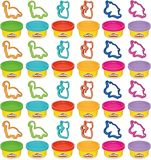 Play-Doh Party Favor Pack, Bulk 24 Pack of Modeling Compound with Cutters, Non-Candy Treat Bag Fillers, Giveaways & Prize ...