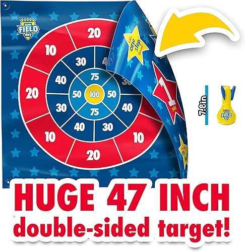Miniatura 3 de Franklin Sports Toss N' Flip Darts - Juego de dardos para interiores y exteriores para niños, juego de lanzamiento de patio con dardos inflables