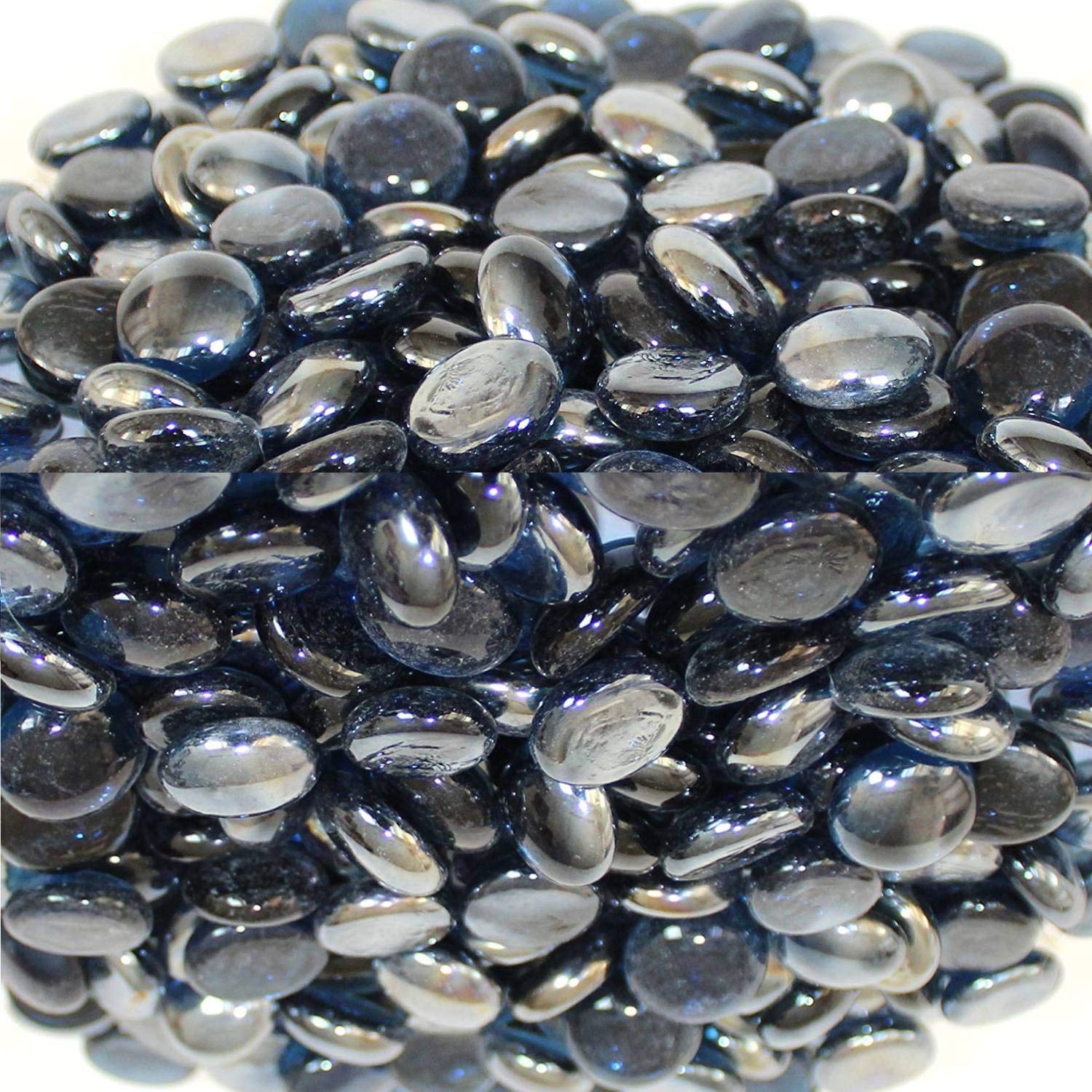 TIED RIBBONS Glass Pebbles for Aquarium Decorative Vase Filler Craft Garden Decoration, Approx Decorative Vase Filler Stones Dark Blue, Approx 1 Kg (B076J7X5JL) Amazon Price History, Amazon Price Tracker