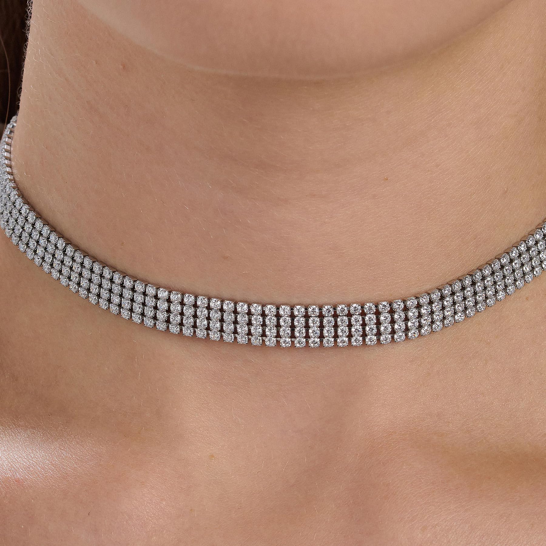 Brosway Collana Donna Girocollo in Acciaio | Collana Girocollo Con Cubic Zirconia | Collezione Desideri - BEIN021