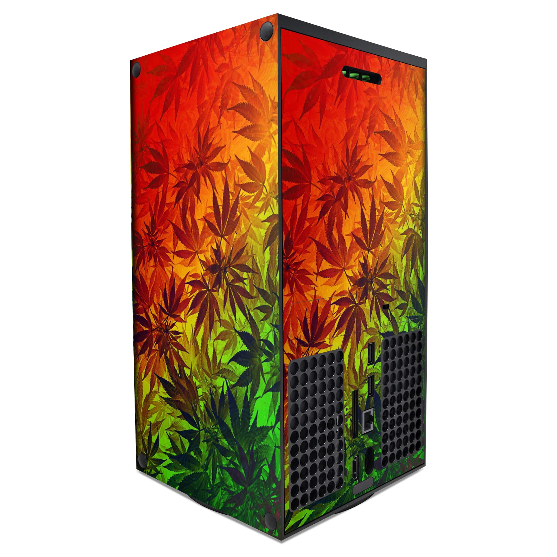 GNG Skin pour mauvaises herbes Compatible avec Xbox Series X Autocollant Vinal + 2 manettes