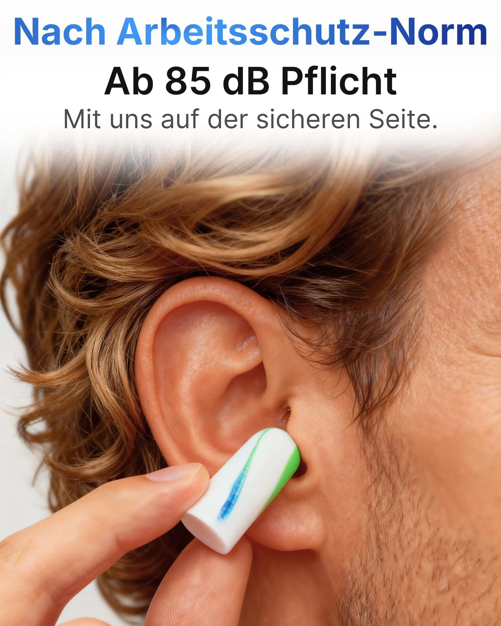 400x Gehörschutzstöpsel 37dB - EN352-2 - Spender mit Ohrstöpsel (200 Paar) - Lärmschutz Ohrstöpsel - Ohrenstöpsel Baustelle - Professioneller Hygienischer Ohrstöpselspender für Betriebe