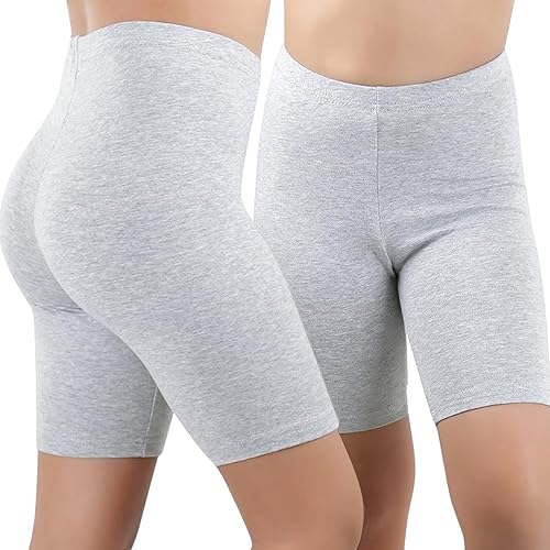 Miniatura 7 de ToBeInStyle Pantalones cortos activos cómodos de mezcla de algodón para niñas