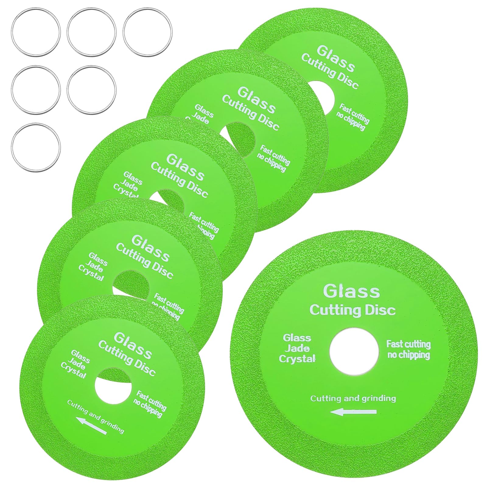 6 Glass cutting blades.100x22.23 mm Non-chipping diamond glass cutting disc
