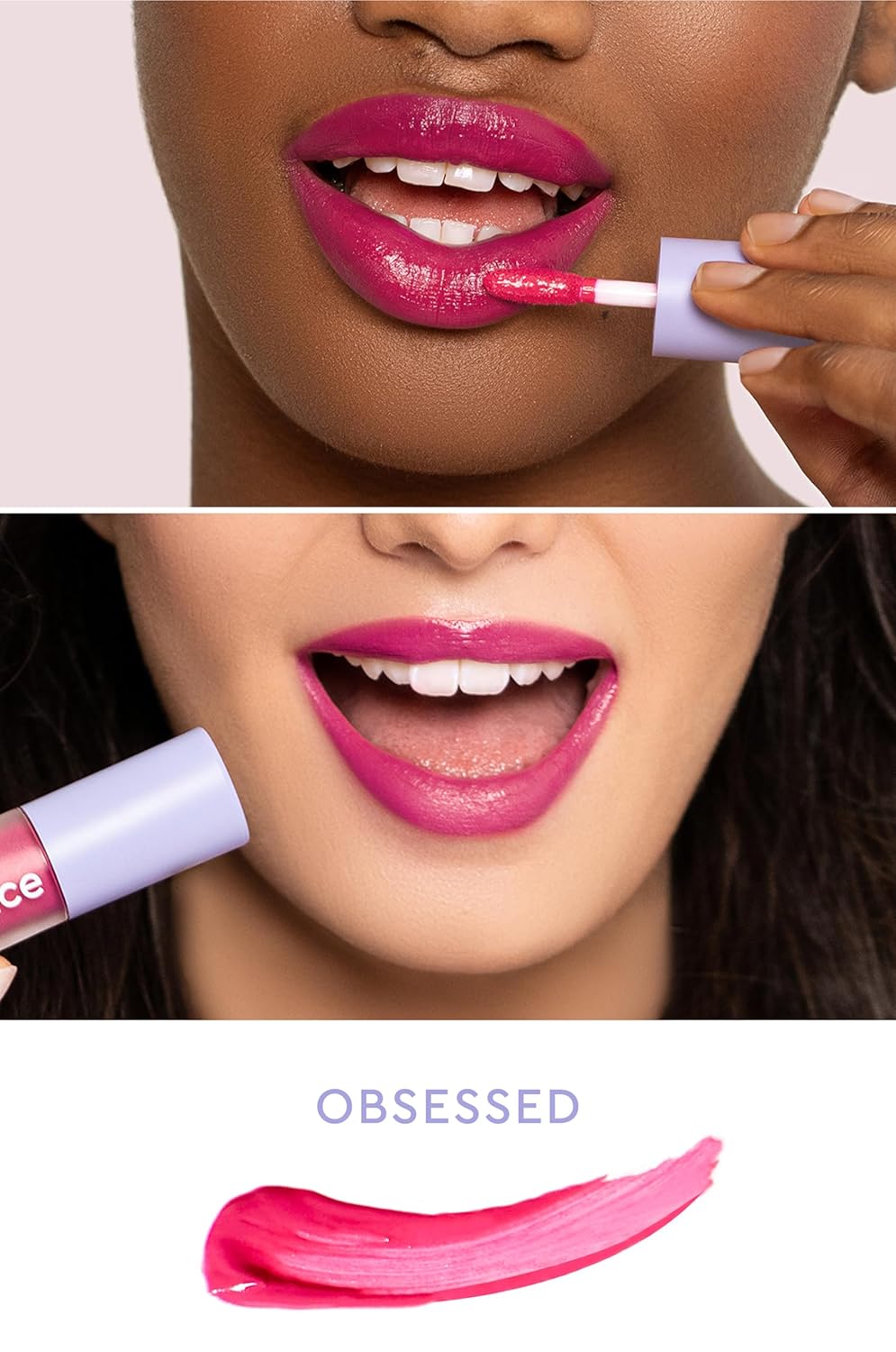 florence by mills Be A VIP Velvet Liquid Lipstick, Obsessed (deep fuchsia), 0.13 oz/ 3.8g