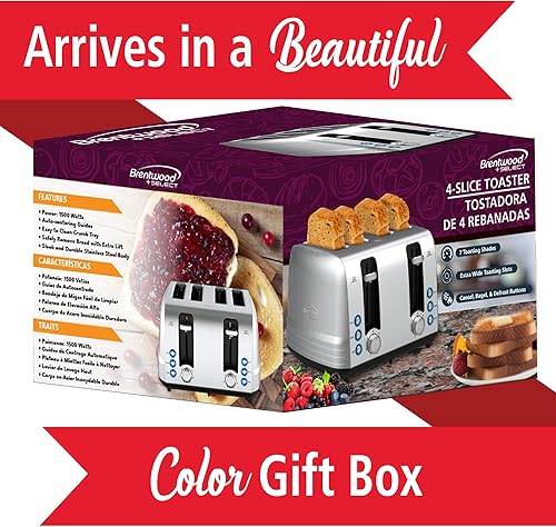 Miniatura 7 de Brentwood Select TS-447S Tostadora estándar, metálica