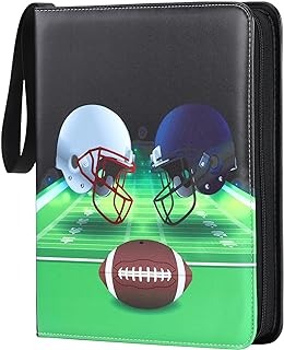 Compact 4-Pocket Football Card Binder (400 Card Capacity) for 2025 Season