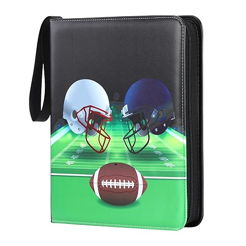 Football Card Binder 4 Pocket - Holds Up to 400