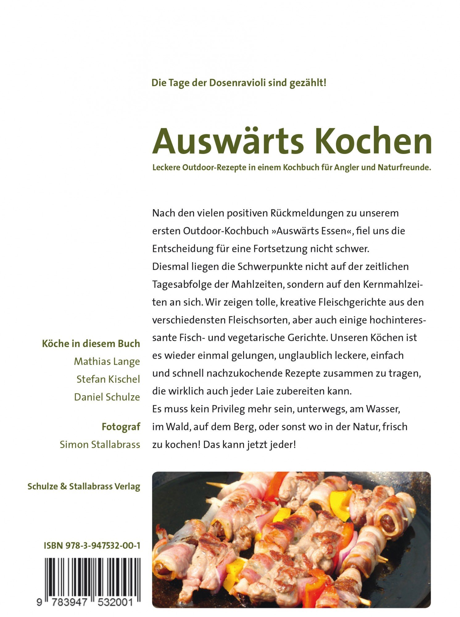 Auswärts Kochen Buch - Leckere Outdoor Rezepte in einem Kochbuch für Angler & Naturfreunde