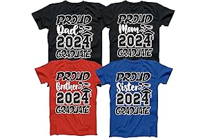 Graduation Shirts for Family - Class of 2024 Shirts MOM DAD Graduate Tees