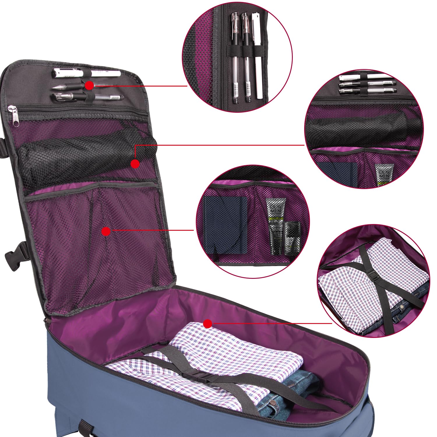 Small Travel Backpack Personal Item Carry On Luggage Laptop Compartment Expandable Travel Backpack | Tortuga main image 3