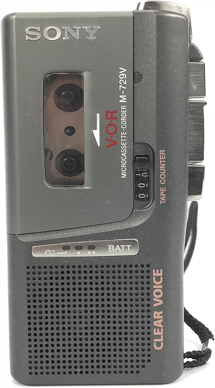 Sony m729v VOR Clear Voice microcassette Recorder